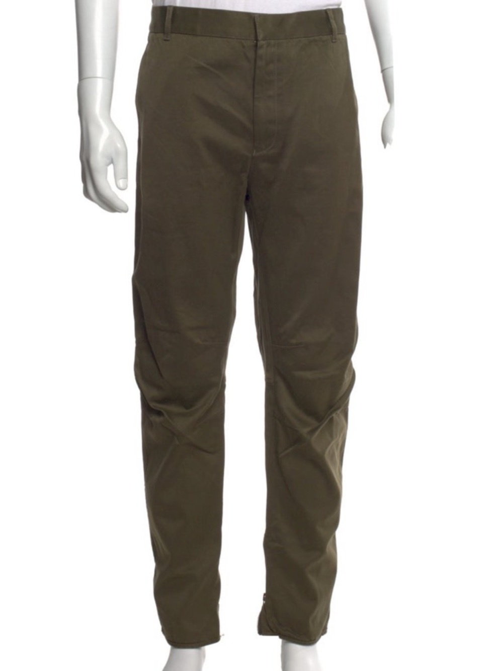 Lanvin Olive Green Slim Tapered Chinos